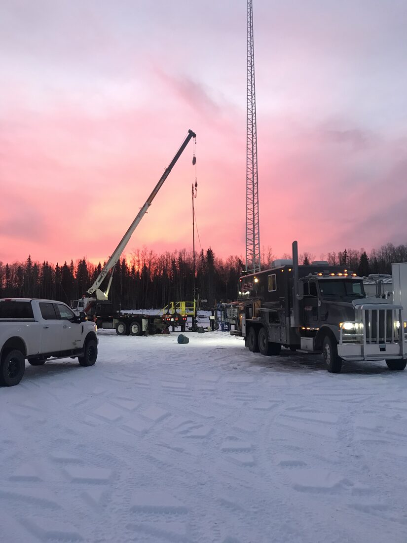 Bullet Wireline unit at sunset